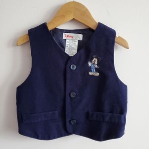 Disney Mickey Mouse Navy Blue Vest Size 18M